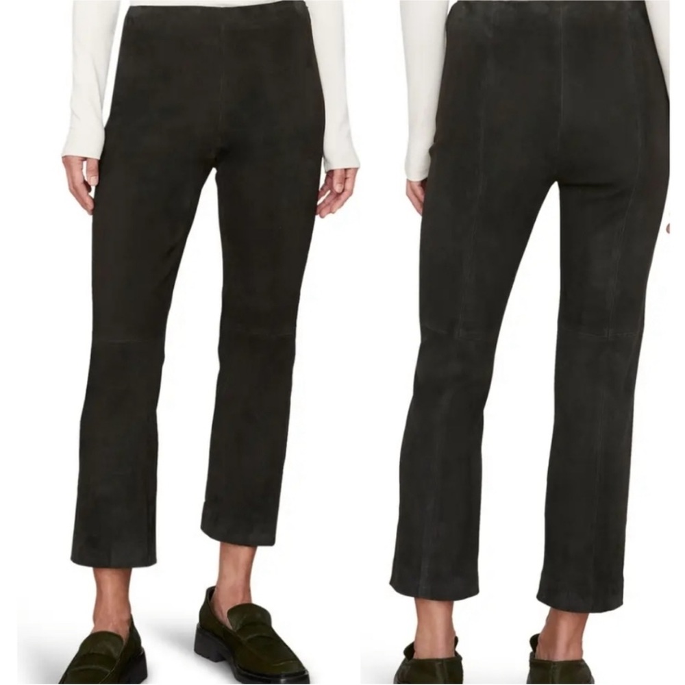Vince suede leggings in grey color - Picture 2 of 3